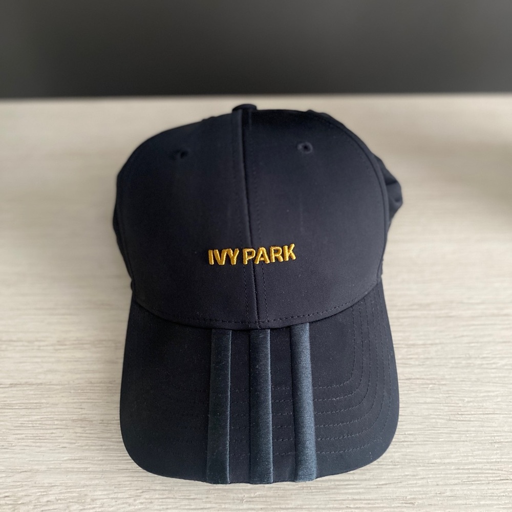 IVY PARK x Adidas Black and Gold Baseball Cap from Black Pack Drip 2.2